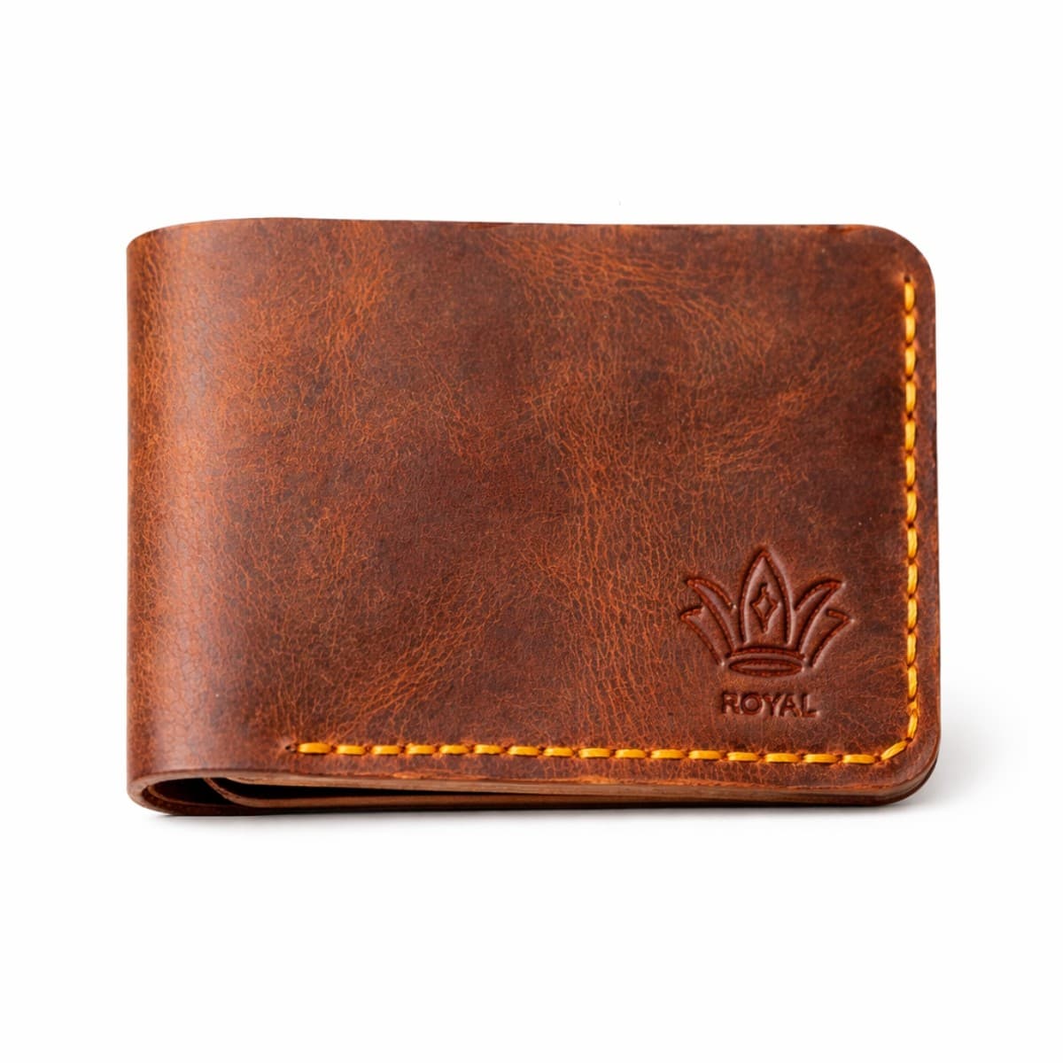 ROYAL Hand Made 3 Pocket + Hidden Wallet — Tan — angle view