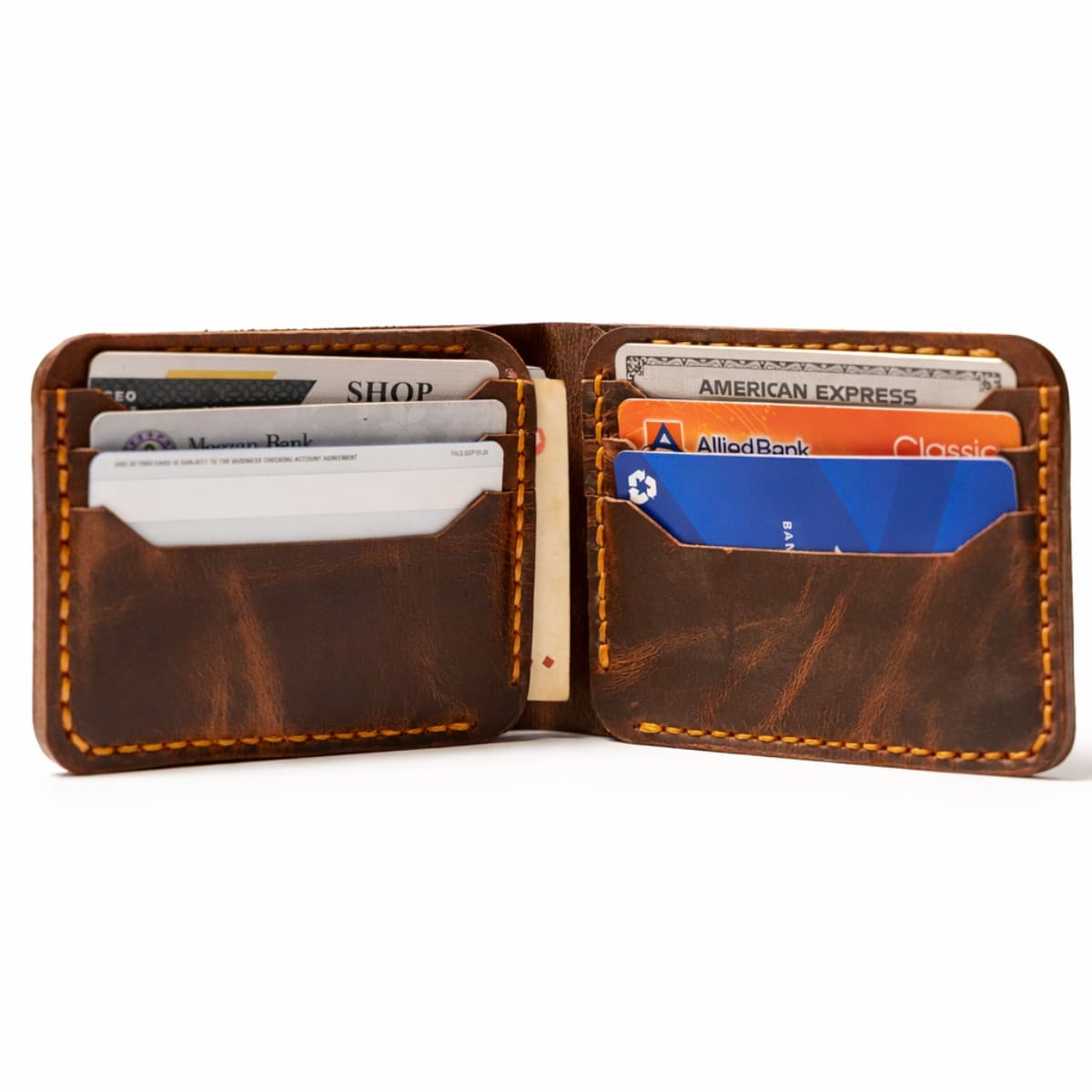 ROYAL Hand Made 3 Pocket + Hidden Wallet — Tan — detail view