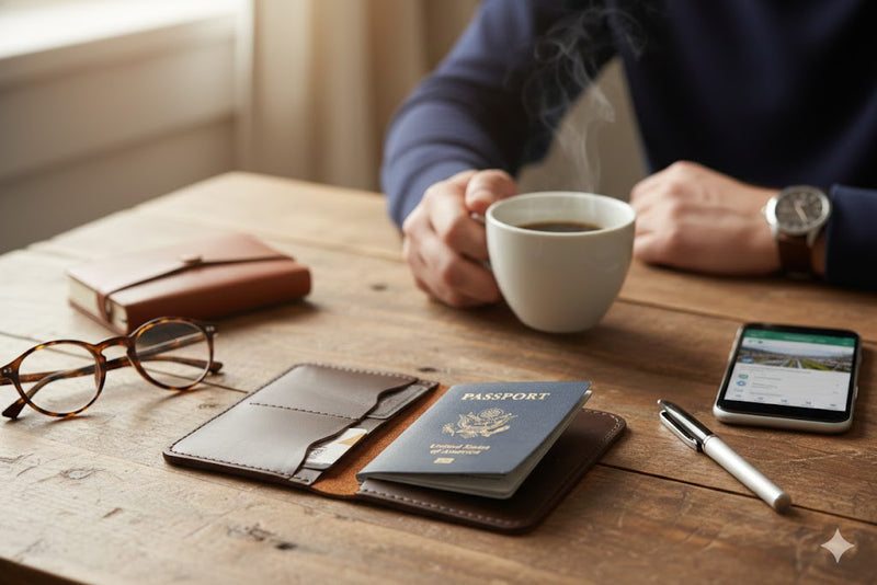 Leather passport covers by ROYAL - premium travel document holders for protection and style