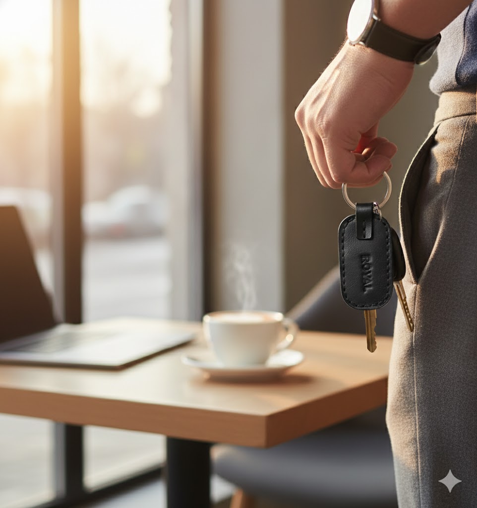 Premium leather keychains and accessories by ROYAL - handmade everyday carry essentials