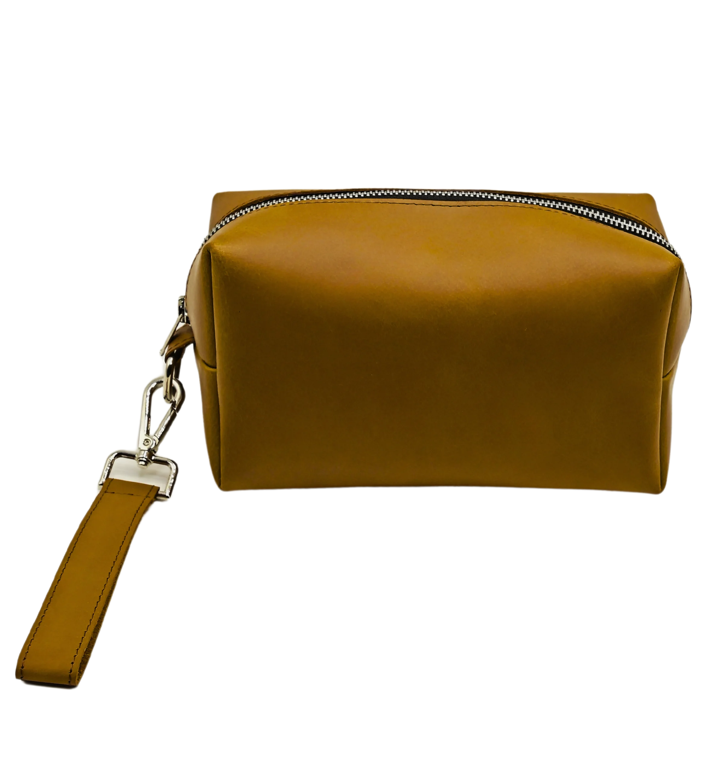 Leather Toiletry Bag Camel