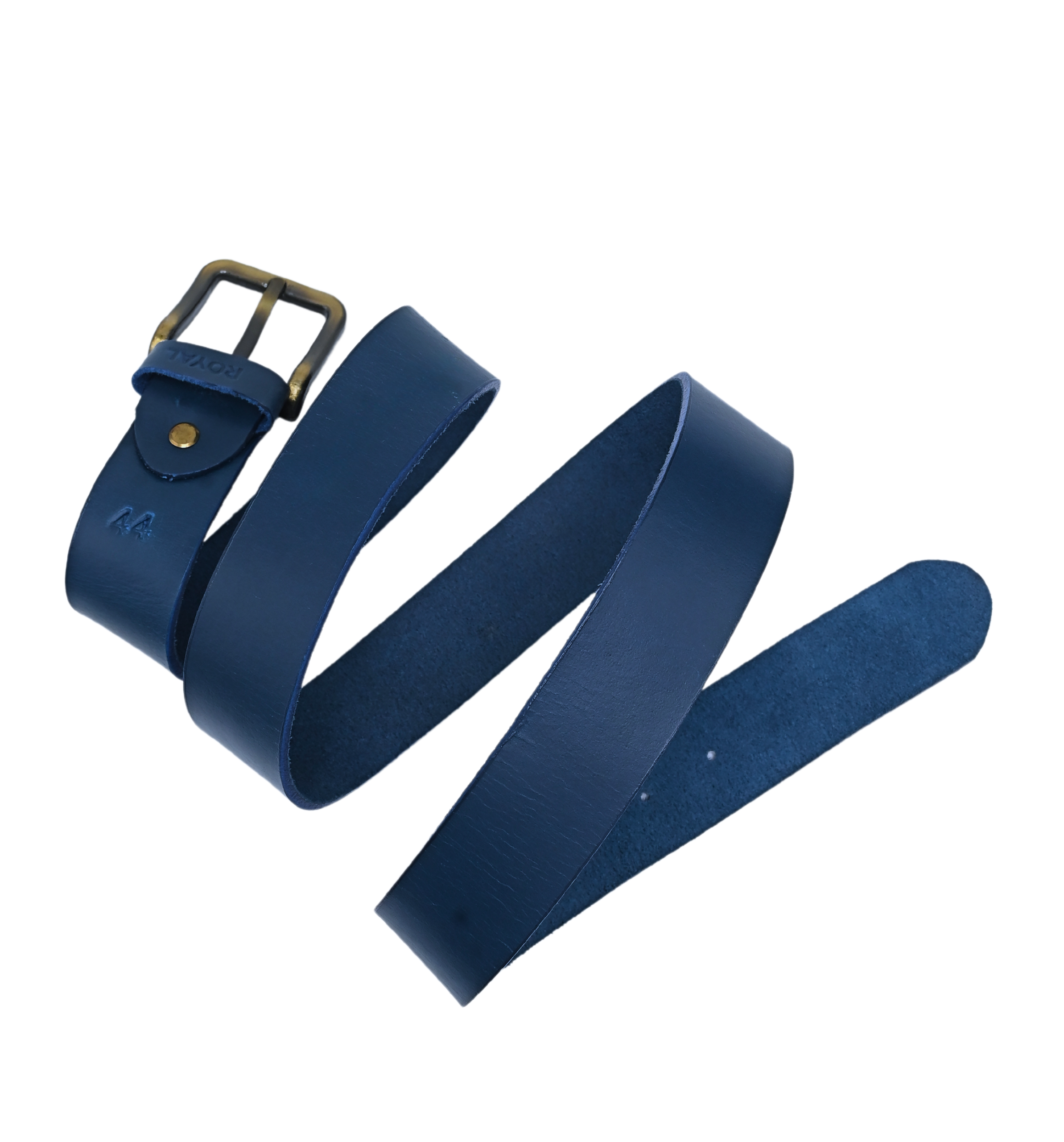 Hand Crafted Leather Blue Belt