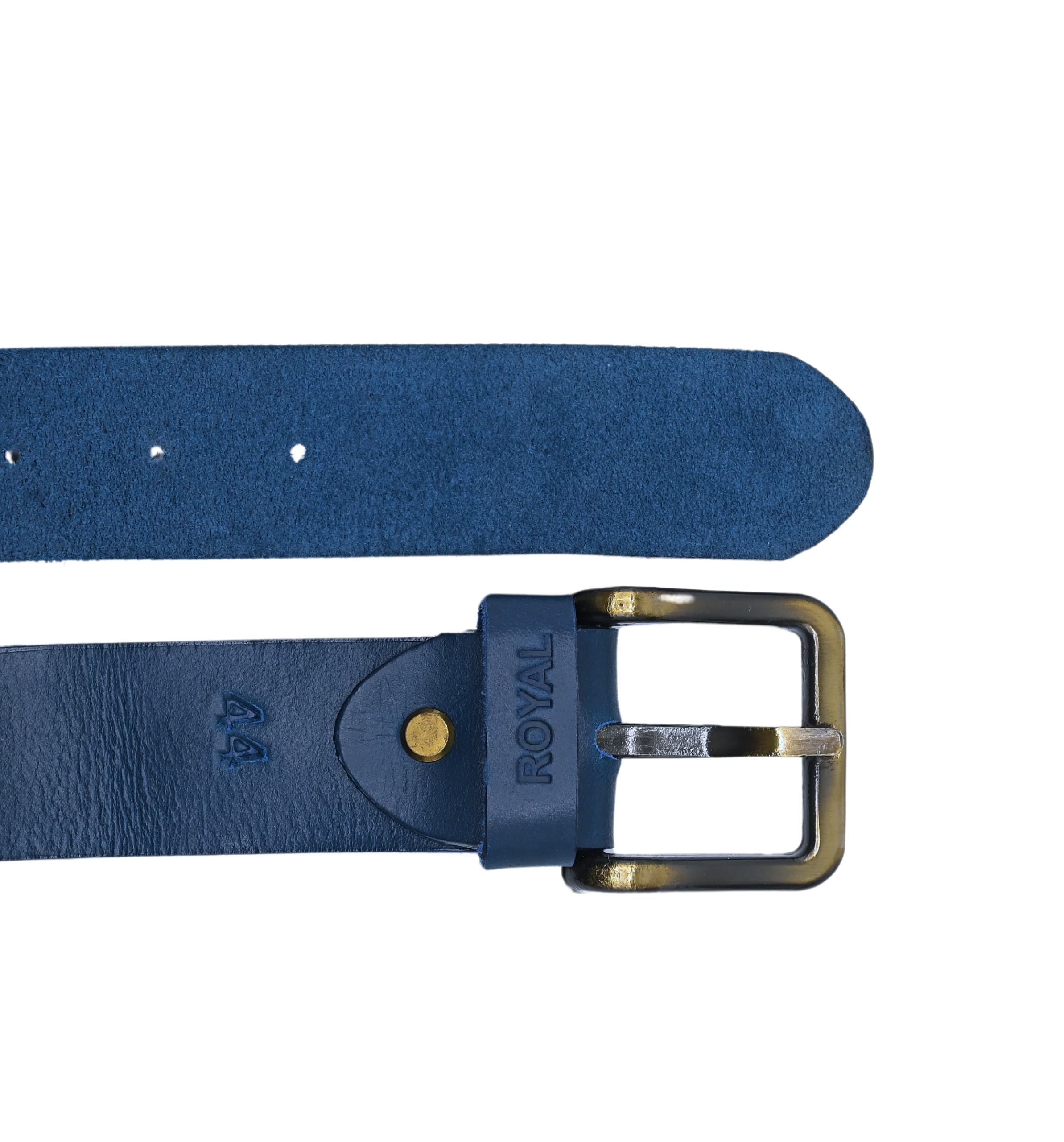 Hand Crafted Leather Blue Belt