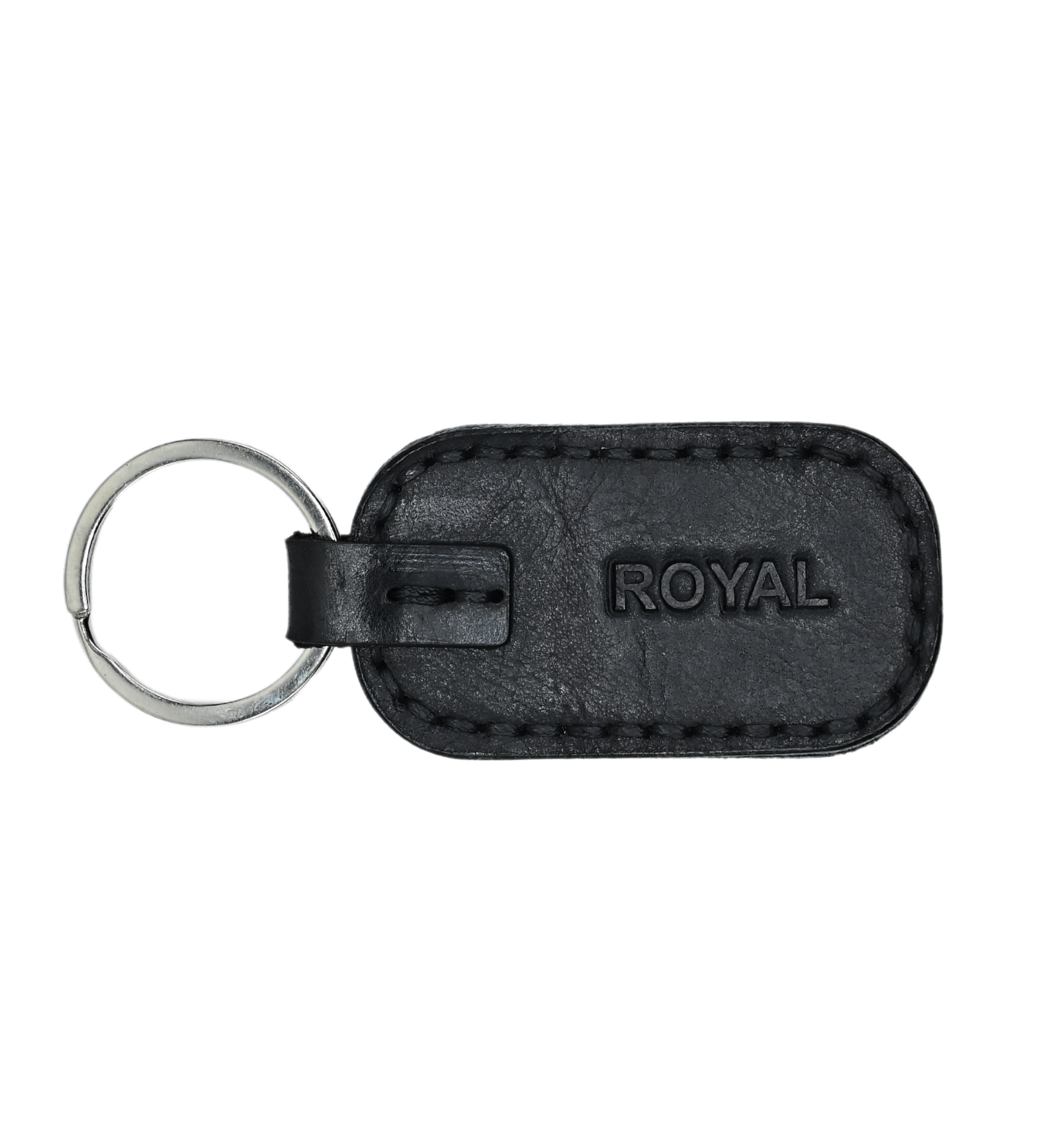 Leather Black Key Chain