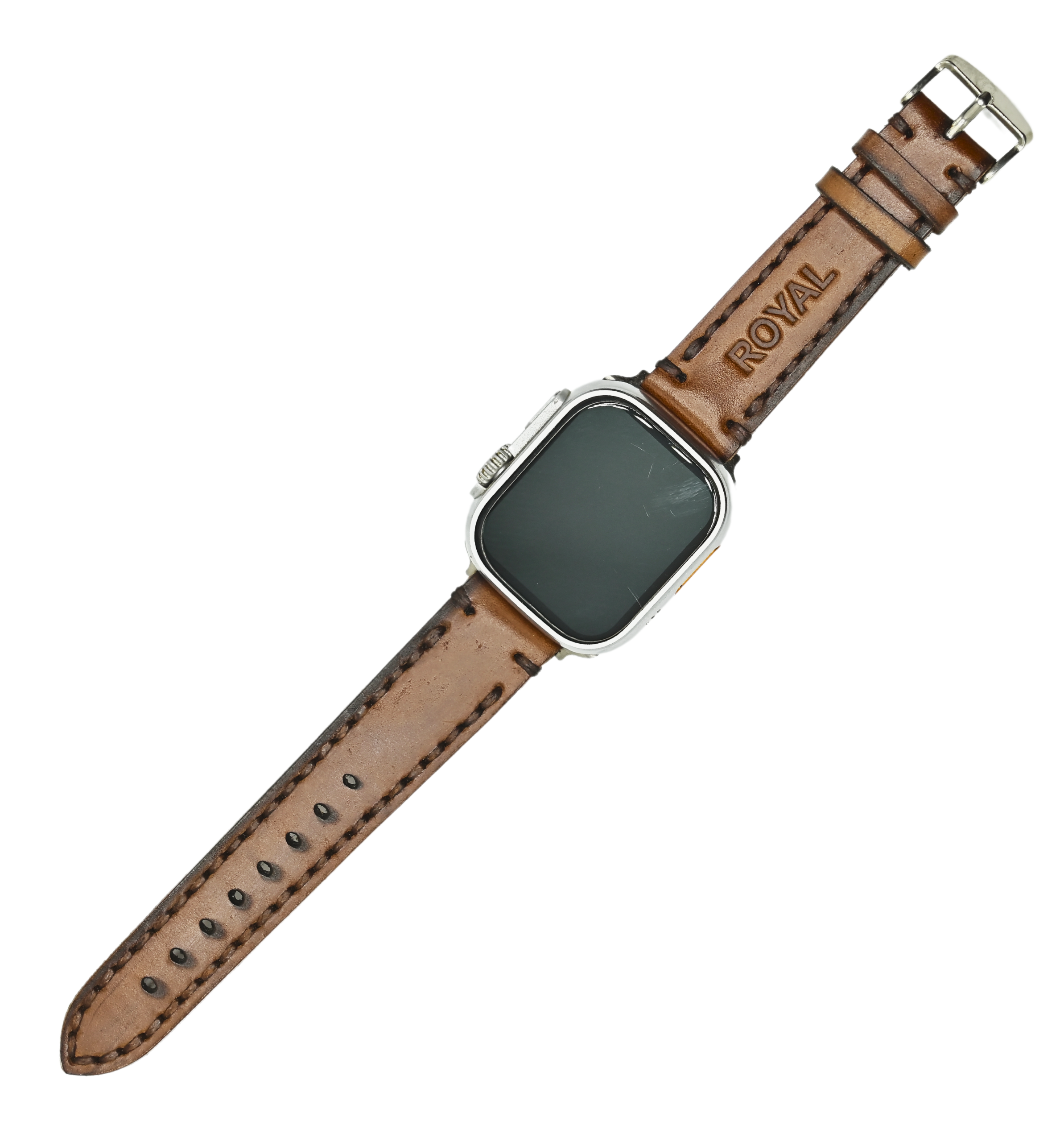 Leather Watch Straps tan Double stitch