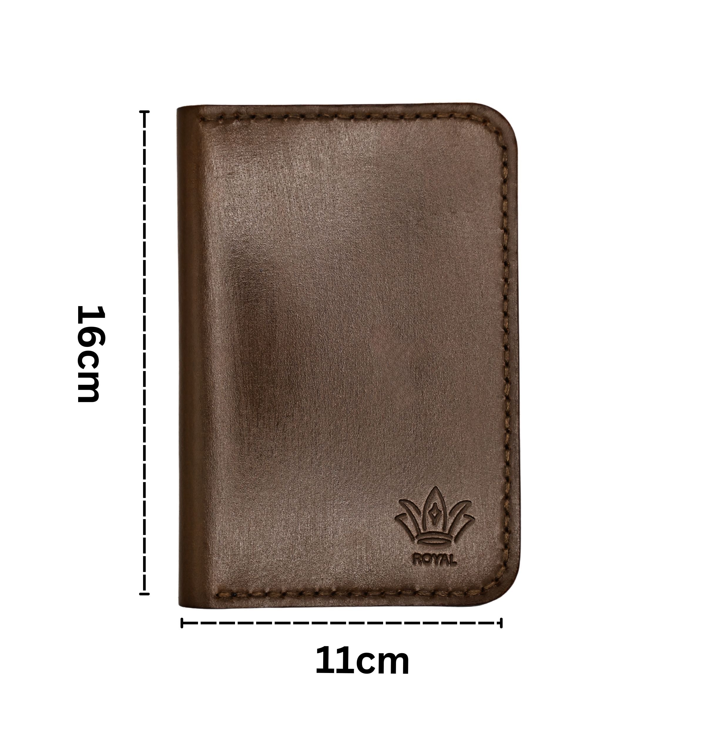 Leather Passport Cover Brown