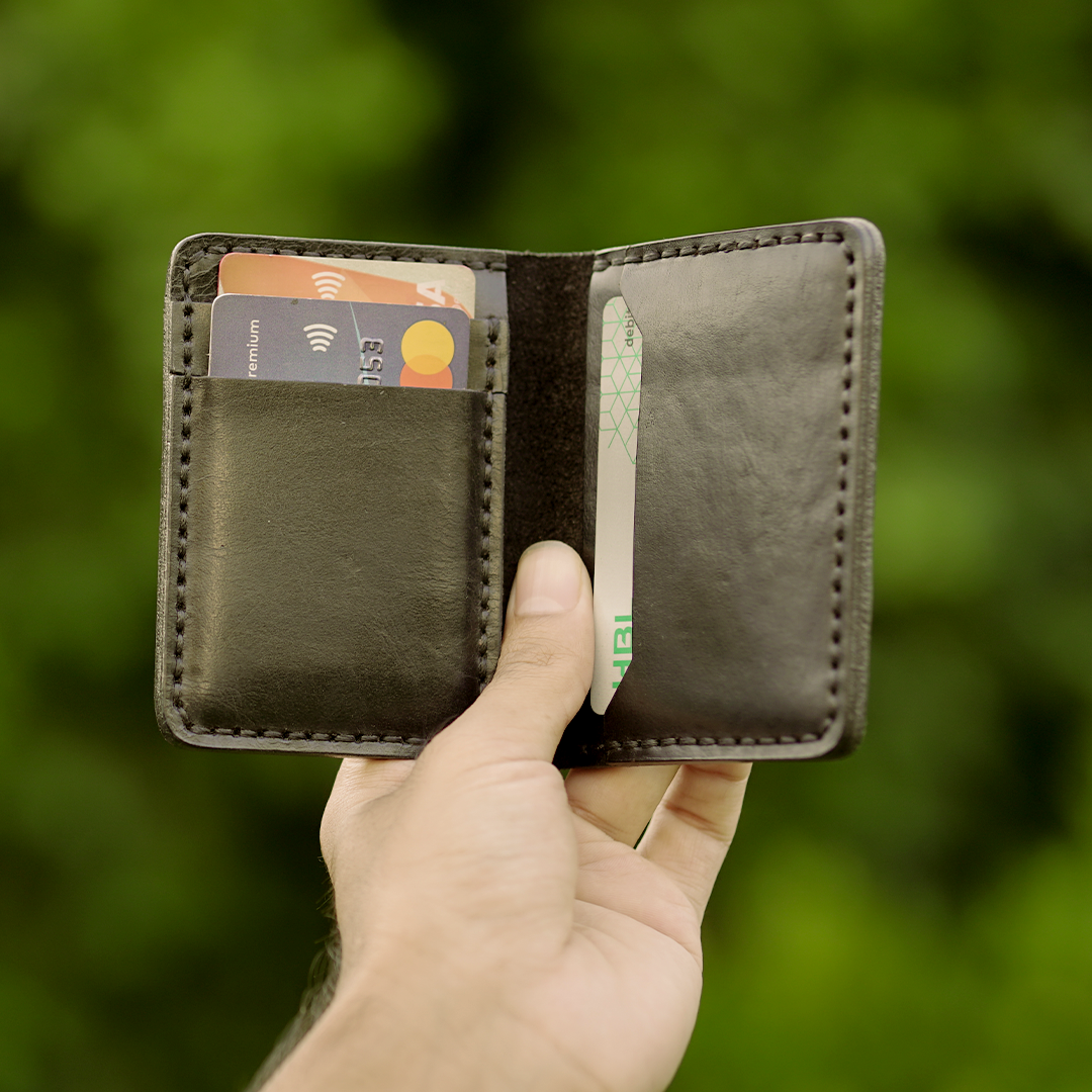 Leather black Card holder