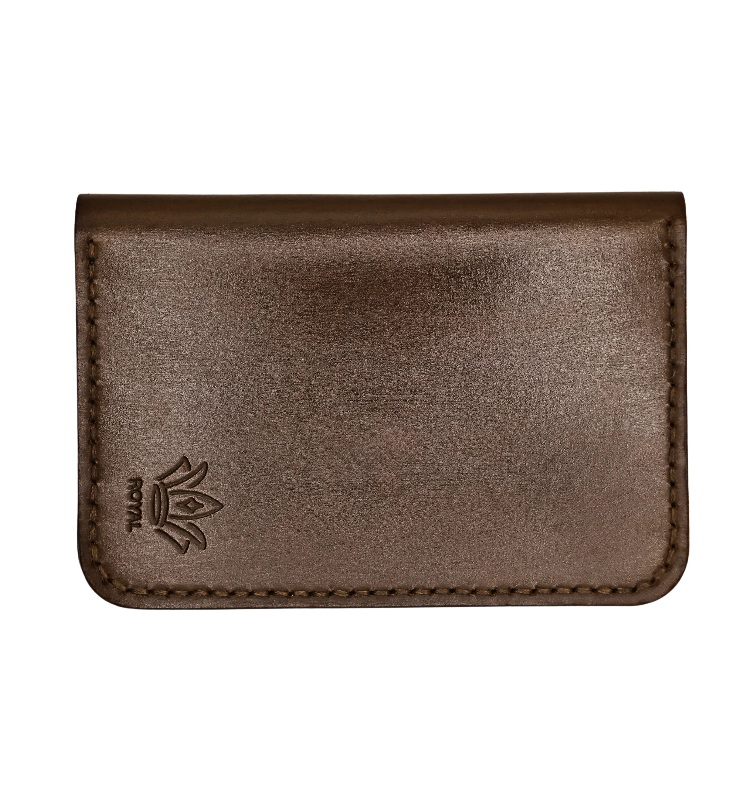 Leather Passport Cover Brown