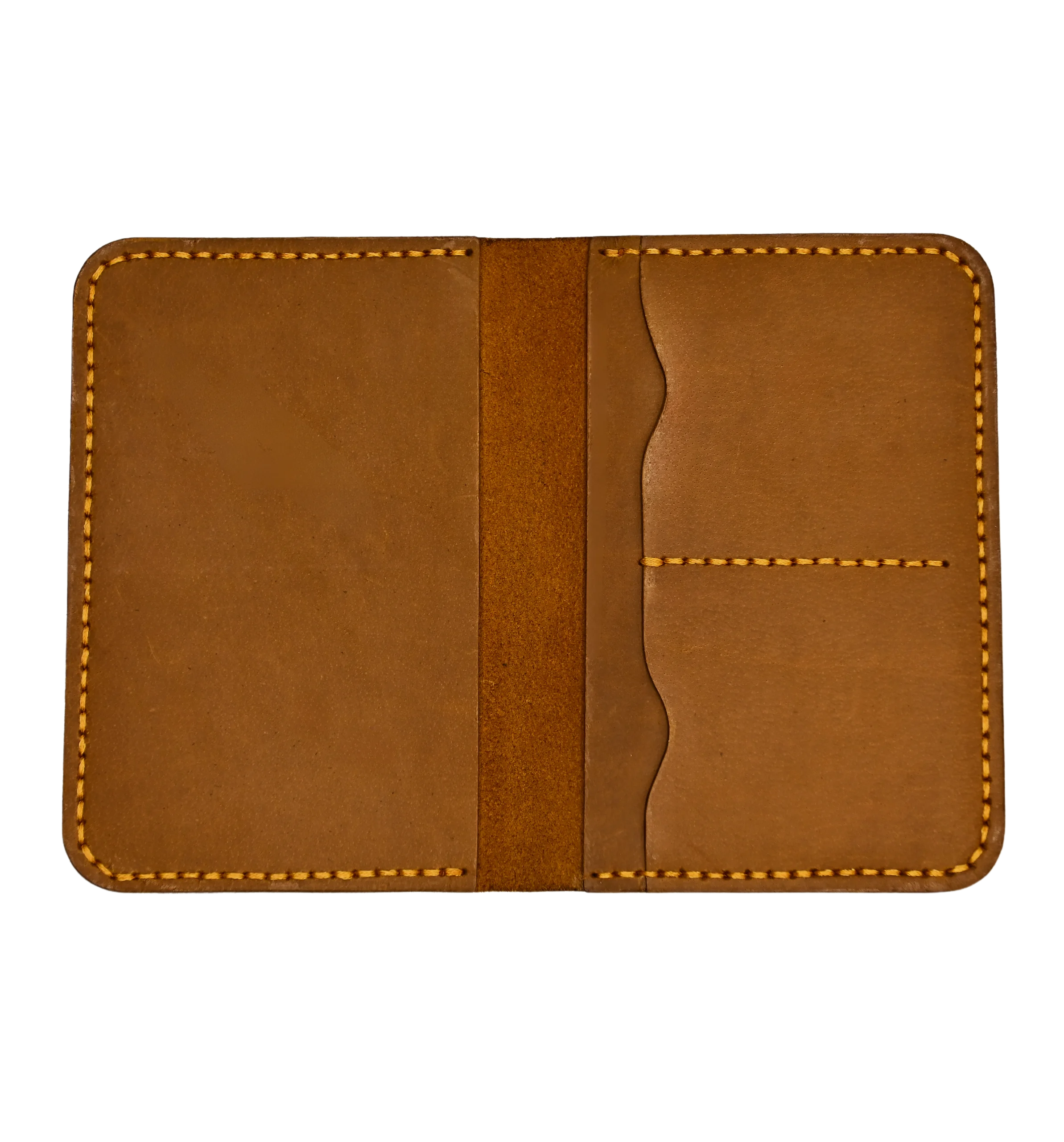 Leather passport Camel color