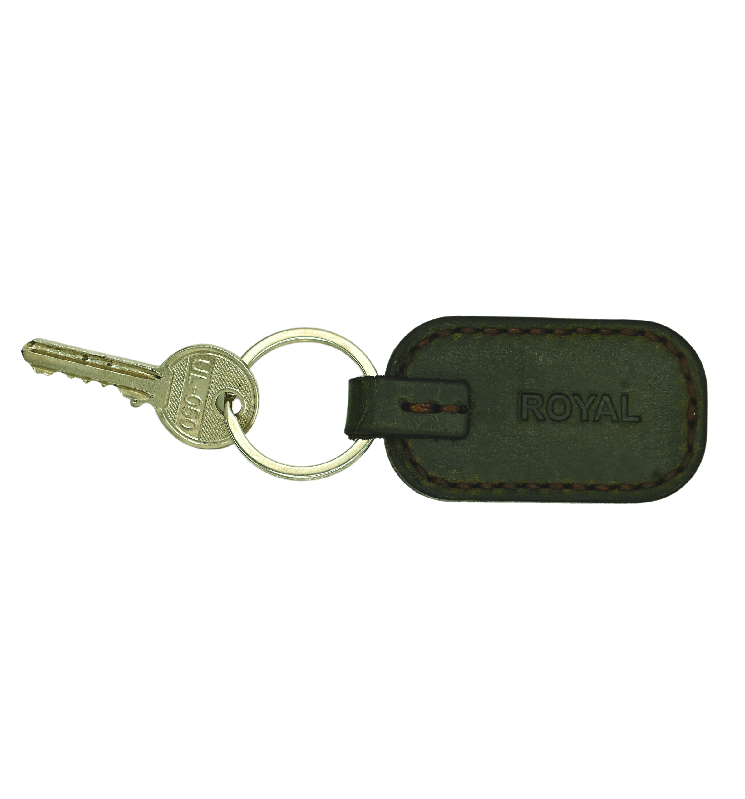 Leather green Key Chain