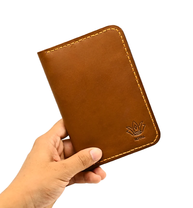 Leather passport Camel color