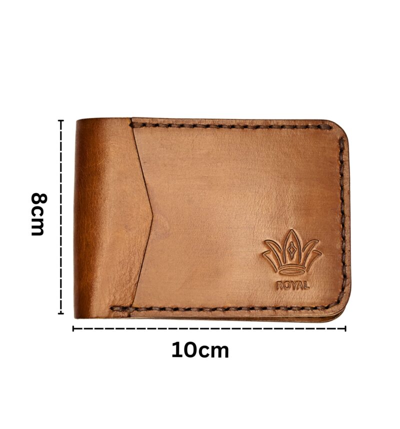 Leather tan Wallet Front Pocket