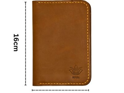 Leather passport Camel color