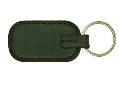 Leather Green Key Chain