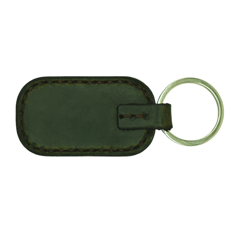 Leather Green Key Chain